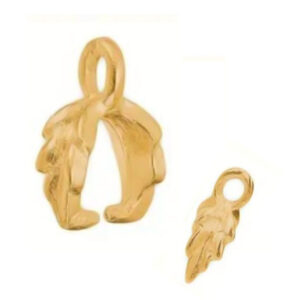 Contro Maglie in Ottone Oro 11x7x4mm