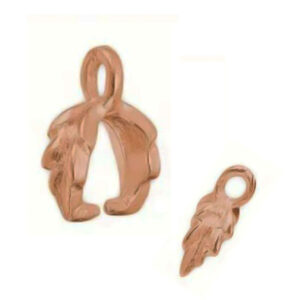 Contro Maglie in Ottone Oro Rosa 11x7x4mm
