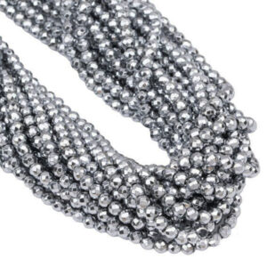 Filo di Ematite Esagonale Silver 4mm (EMFL120-S)