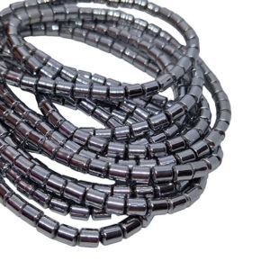 Filo di Ematite Tubolare Naturale 4x5mm (EMFL137-N)