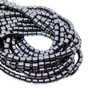 Filo di Ematite Tubolare Naturale 5x6mm (EMFL134-N)