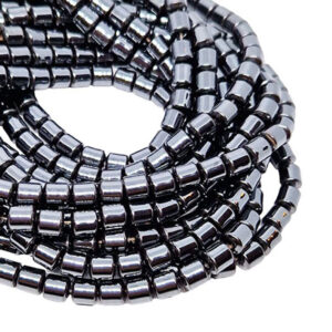 Filo di Ematite Tubolare Naturale 7x8mm (EMFL135-N)