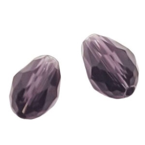 Gocce in Vetro Sfaccettato Borgogne Crystal 8x12mm