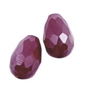 Gocce in Vetro Sfaccettato Rosso AB 8x12mm