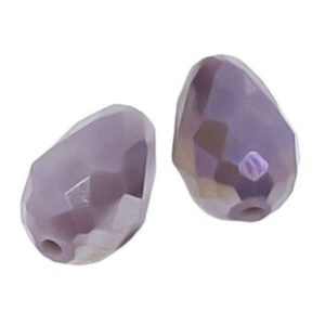 Gocce in Vetro Sfaccettato Viola Chiaro 8x12mm