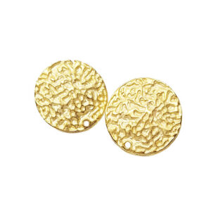Perni in Zama Tonde Martellata Oro 23mm (212)