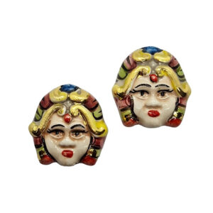 Ceramica di Caltagirone Medusa 25x27mm (CTMD-001)