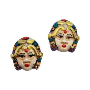 Ceramica di Caltagirone Medusa 25x27mm (CTMD-005)