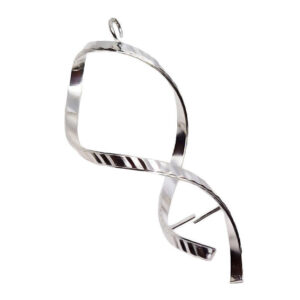 Ciondoli in Ottone Lavorati in Argento 20x40mm