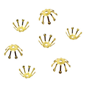 Copri Perle in Ottone Morbide Oro 10mm (CPOT056)