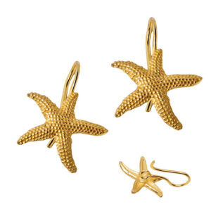 Monachelle in Ottone Stella Marina Oro 18x20mm