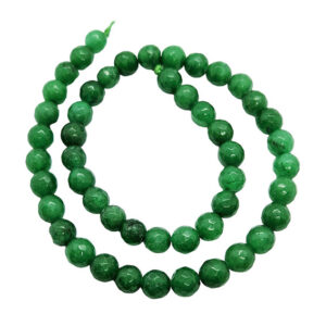 Pietre di Agata Tonda Sfaccettata Verde 8mm (PTAG205)