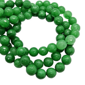 Pietre in Agata Tonda Sfaccettata Verde 10mm (PTAG119)