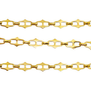 Catena in Acciaio Modello Piatto Stile Vintage Oro 8x13mm (CTAC077-O)