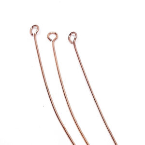 Chiodini in Ottone Con Asola Oro Rosa 8cm