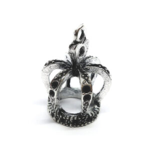 Ciondoli in Metallo Corona Silver 18x25mm