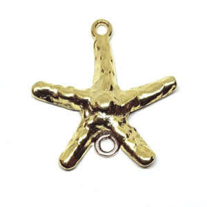 Distanziatori in Zama Stella Marina Galvanizzato Oro 20x22mm