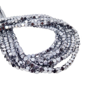 Filo di Ematite a Cubetti Silver 4x4mm (EMCB005-S)