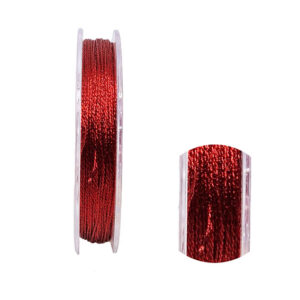Rocchetti di Filo per Lavori all'Uncinetto 0,6mm Rosso 45mt (Y-18)