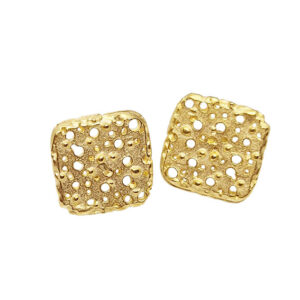 Perni in Zama Quadrata Traforata Oro 19mm (83)