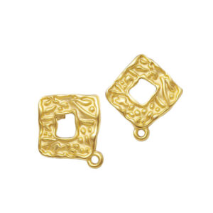 Perni in Zama Rombo Lavorato Oro 24mm (323)