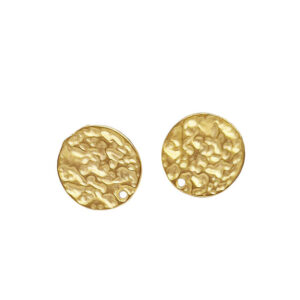 Perni in Zama Tonda Martellata Oro 18mm (67)