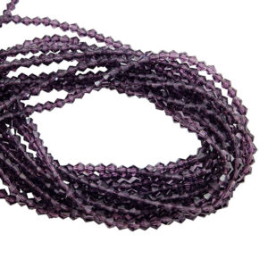 Cipollotti in Vetro Viola Crystal 4x6mm (CPL014)