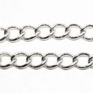 Catena in Alluminio Diamant Argento 13x10mm