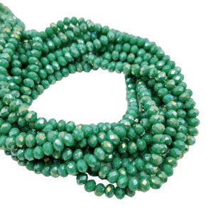 Cipollotti in Vetro Verde Acqua Marina AB 2x3mm (CPL119)