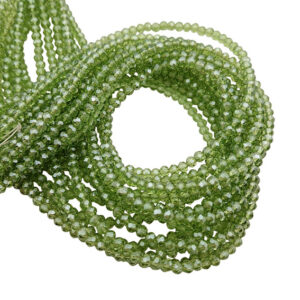 Cipollotti in Vetro Verde Giada Crystal AB 3x4mm (CPL144)
