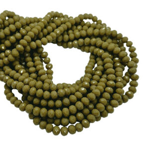 Cipollotti in Vetro Verde Militare 4x6mm (CPL159)