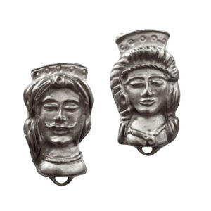 Perni  in Zama Mori Siciliani Silver 16x26mm (230)