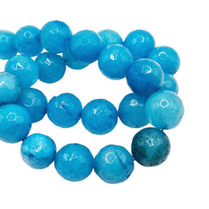 Pietre di Agata Sfaccettato Azzurro 14mm (PTAG142)