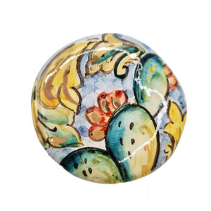 Ceramica di Caltagirone Tondo Fichi D'India 65mm (CTCM25)