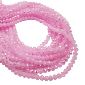 Cipollotti in Vetro Rosa Baby Opaco AB 2x3mm (CPL021N-AB)