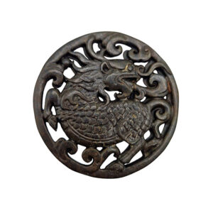 Componenti in Giada Intarsiata sul Nero 6x7cm (CNGD008-NR)