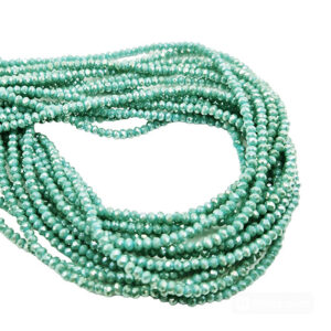 Cipollotti in Vetro Verde Cobalto AB 2x3mm (CPL301-AB)