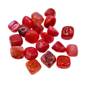 Pietre in Agata di Forma Irregolari sul Rosso 10/12mm (PTAG039-RS)