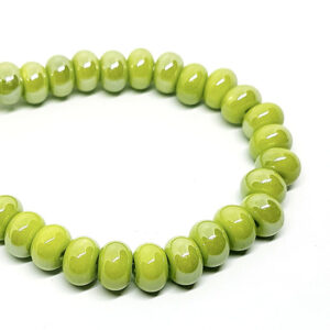 Pietre in Ceramica Rondelle 5x8mm Pistacchio (PTCRM100-PS)