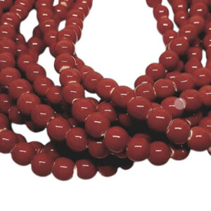 Pietre in Ceramica Rosso Scuro 6mm (PTCR073-RS)