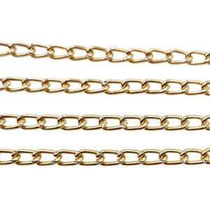Catena in Alluminio Modello Groumette Oro 4x4,5mm (CTAL0114-016)