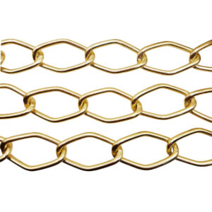 Catena in Alluminio Robusta Modello Rombo Oro 25x45mm (CTAL0036-016)