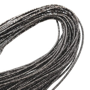 Cordini Rivestiti in Lurex 2mm Semirigido Grigio Fumo (LUREX2-GF)