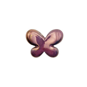 Componenti in Ceramica Greca Farfalla Viola Fluo 15x23x7mm (CRG013-999-VF)