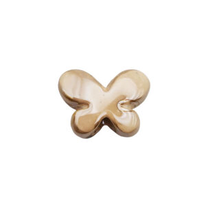 Componenti in Ceramica Greca Farfalla Crema 15x23x7mm (CRG013-999-CR)
