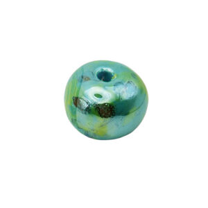 Perle di Ceramica Greca Verde Maculata 22mm (CRG081-0015)