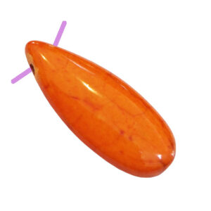 Pietre di Aulite Gocce con Foro Laterale Arancio 10x24mm (PTAU006-078A)
