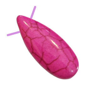 Pietre di Aulite Gocce con Foro Laterale Fucsia 10x24mm (PTAU006-078F)