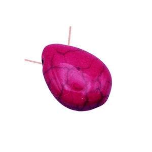 Pietre di Aulite Gocce con Foro Laterale Fucsia 13x18mm (PTAU006-077-FC)