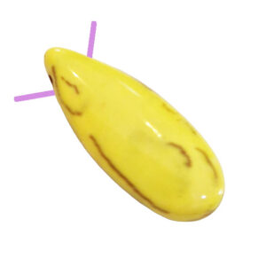 Pietre di Aulite Gocce con Foro Laterale Giallo 10x24mm (PTAU006-078G)